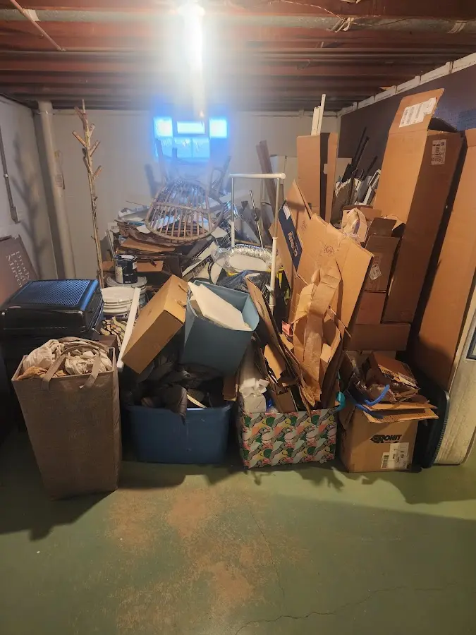 Roll-off dumpster container at job site for 4 Yard Dumpster Rental in Chelan